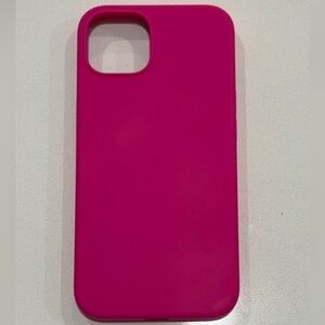 Pink Silicone iPhone 13 Case